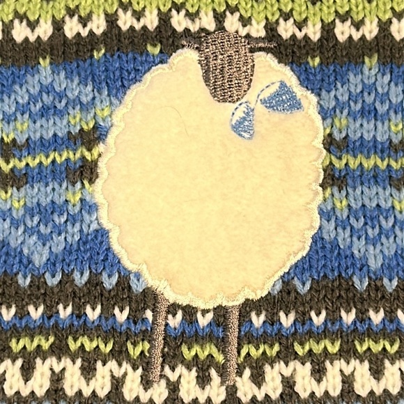 Vintage Allison Daley Fair Isle Black Sheep Knit Cardigan Sweater Full Zip sz 1X - Picture 10 of 16